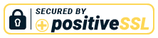Logo showing that the website is protected by Positive SSL.